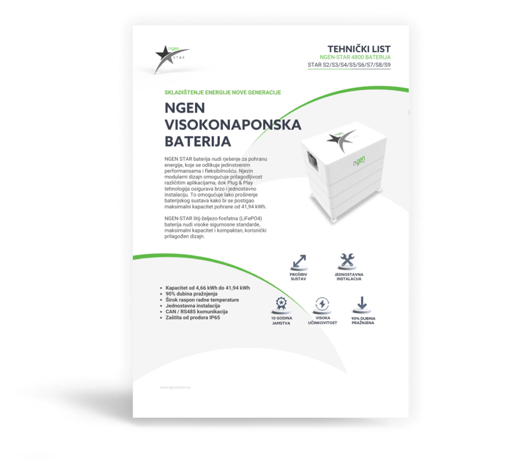 Ngen Star 4800 Baterija