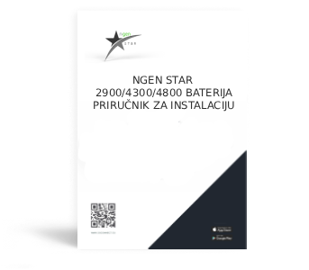 Priručnik za instalaciju BATERIJA NGEN STAR 2900/4300/4800
